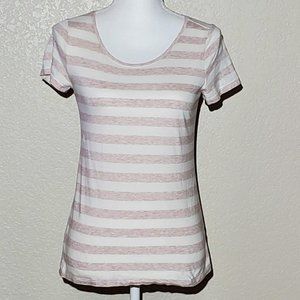 4/$20 Ann Taylor Striped Vneck T-Shirt